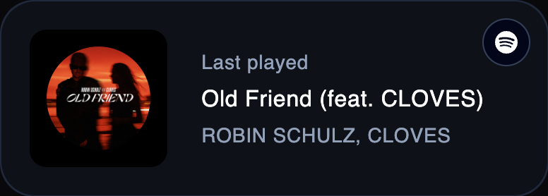 Spotify Widget Demo